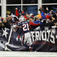 New England Patriots cornerback Malcolm Butler cruises past the home crowd. (Photo: Elsa/Getty Images)